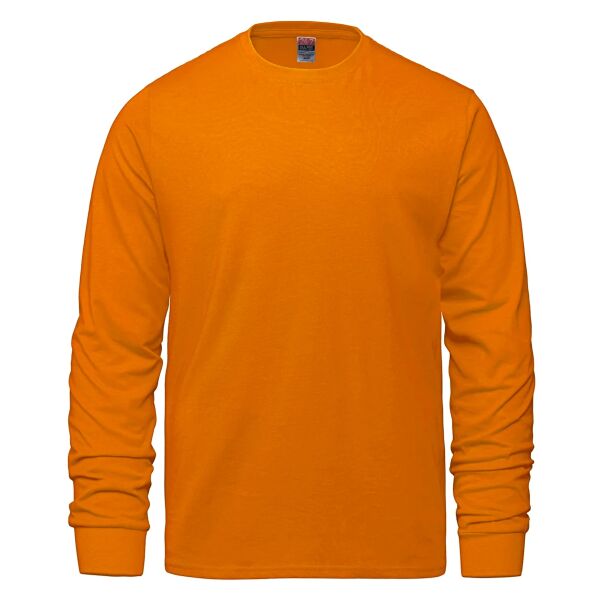 Adult RING SPUN Combed Cotton Long Sleeve Crewneck T-Shirt Thumbnail