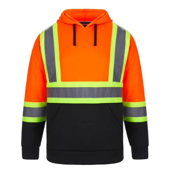 Adult Hi-Vis Pullover Hooded Sweatshirt Thumbnail